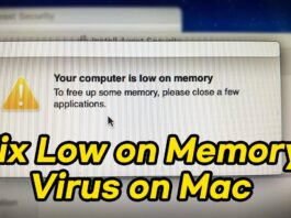 your computer is low on memory