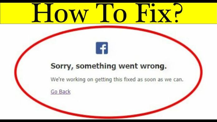 facebook something went wrong