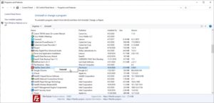 How to uninstall a program on Windows 10