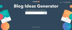 HubSpot blog topic generator