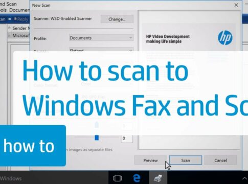 windows fax and scan not working