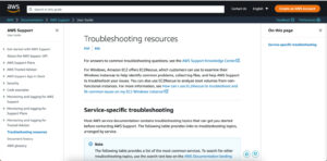 AWS Troubleshooting Guide